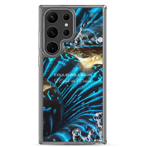 Coque Crystal Samsung Bénitier Bleu