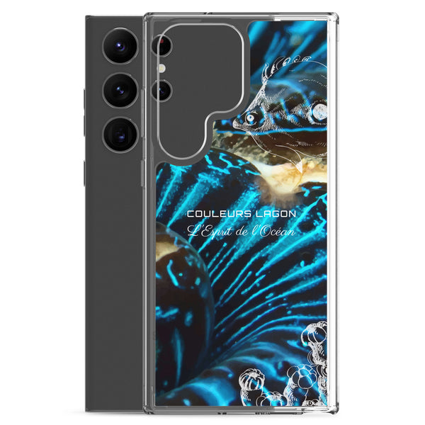 Coque Crystal Samsung Bénitier Bleu