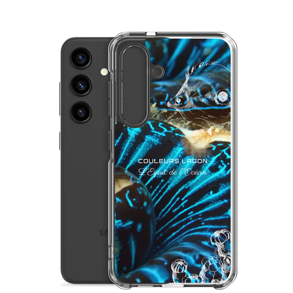 Coque Crystal Samsung Bénitier Bleu