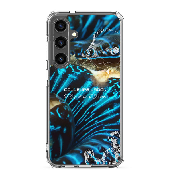 Coque Crystal Samsung Bénitier Bleu