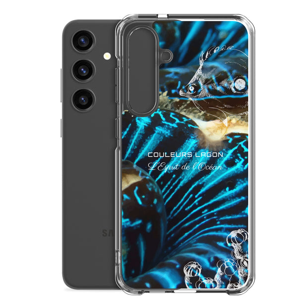 Coque Crystal Samsung Bénitier Bleu
