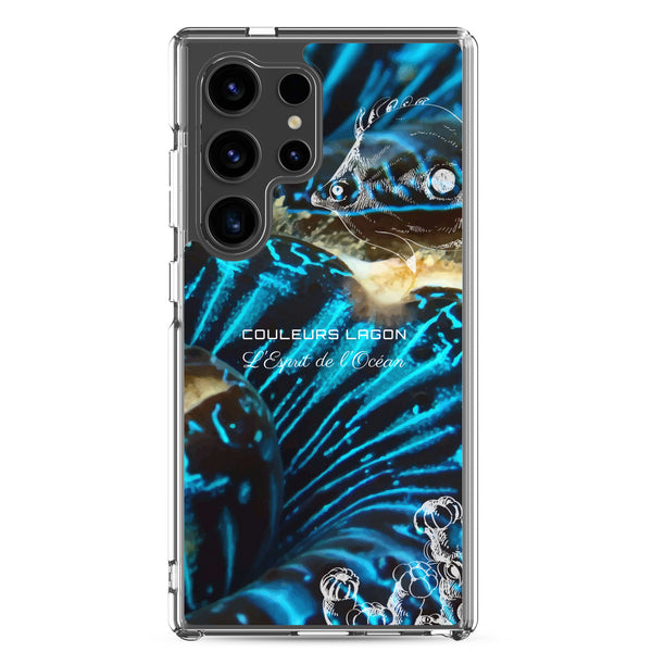 Coque Crystal Samsung Bénitier Bleu