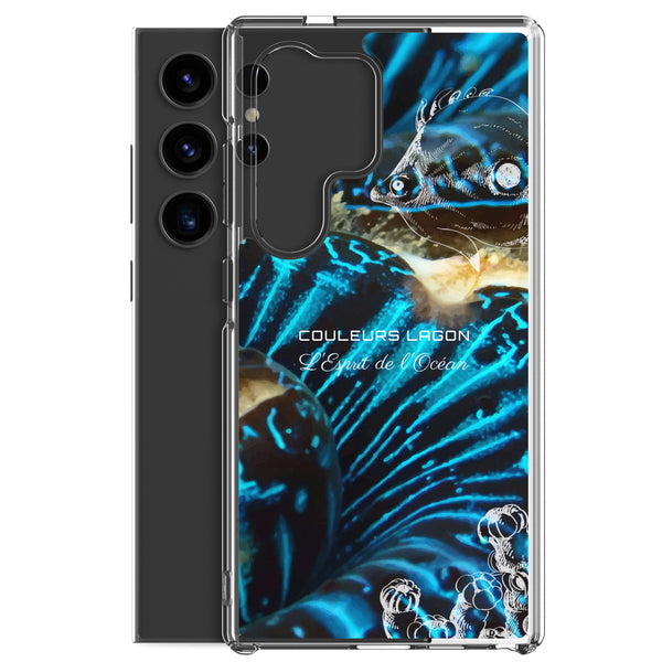 Coque Crystal Samsung Bénitier Bleu