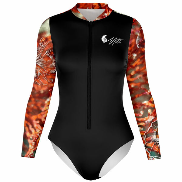 av 3d - Combi surf manches longues MITI caraco Gorgone Couleurs Lagon