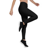 Legging de bain MITI noir stretch 4 directions — vue droite Couleurs Lagon