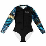 a plat av - Combi surf manches longues MITI caraco Benitier Couleurs Lagon