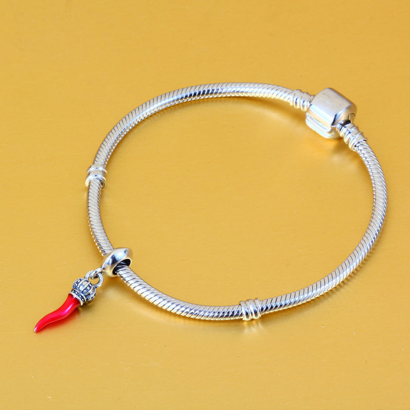 bracelet et anneau pimenté - Bracelet de mer en Argent Massif s925 Couleurs Lagon