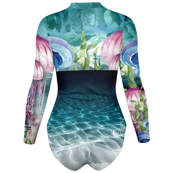 Long-sleeved MITI surf suit camisole Meduses II Lagon Colors