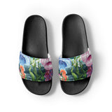 Claquettes homme méduses noir - semelle texturée - Couleurs Lagon