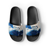 Claquettes homme bleu outremer noir - semelle texturée - Couleurs Lagon