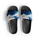 Claquettes homme bleu outremer noir - vue dessus - Couleurs Lagon