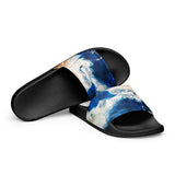 Claquettes plage homme bleu outremer - effet marbre marin Couleurs Lagon