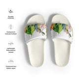 Claquettes homme blanc floral - caractéristiques techniques - Couleurs Lagon