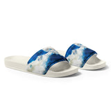 Claquettes homme bleu outremer blanc - profil droit - Couleurs Lagon
