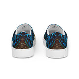 Bénitier Bleu Star vue arrière angle — Tennis Slip-On Homme | Couleurs Lagon