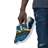 Bénitier Bleu Star vue avant gauche — Tennis Slip-On Homme | Couleurs Lagon