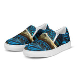 Bénitier Bleu Star vue avant gauche angle — Tennis Slip-On Homme | Couleurs Lagon