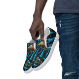 Bénitier Bleu vue avant gauche — Tennis Slip-On Homme | Couleurs Lagon