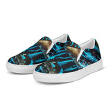 Bénitier Bleu vue avant gauche angle — Tennis Slip-On Homme | Couleurs Lagon
