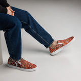 Gorgone Rouge vue de côté droit — Tennis Slip-On Homme | Couleurs Lagon