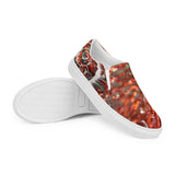 Gorgone Rouge vue avant droite — Tennis Slip-On Homme | Couleurs Lagon