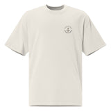 avant blanc - T-shirt Oversize Délavé Bleu Blanc – Gala Élégance Océanique NIKF