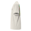 gauche blanc - T-shirt oversize unisexe délavé – Island Vibes | 3 couleurs tendance – Chill & Tropical