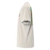 gauche blanc - T-shirt oversize unisexe délavé – Island Vibes | 3 couleurs tendance – Chill & Tropical