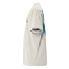 gauche bl - T-shirt Oversize Délavé Bleu Blanc – Gala Élégance Océanique NIKF