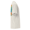 droite blanc - T-shirt oversize unisexe délavé – Island Vibes | 3 couleurs tendance – Chill & Tropical