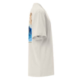 droit bl - T-shirt Oversize Délavé Bleu Blanc – Gala Élégance Océanique NIKF