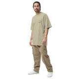 av gauche eucalyptus - T-shirt oversize unisexe délavé – Island Vibes | 3 couleurs tendance – Chill & Tropical