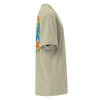 droite eucalyptus - T-shirt oversize unisexe délavé – Island Vibes | 3 couleurs tendance – Chill & Tropical