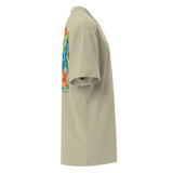 droite eucalyptus - T-shirt oversize unisexe délavé – Island Vibes | 3 couleurs tendance – Chill & Tropical