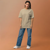 av fem - T-shirt Oversize Délavé Bleu Blanc – Gala Élégance Océanique NIKF