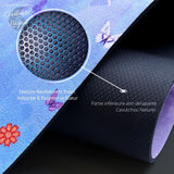 Gros plan texture antidérapante du tapis de yoga Couleurs Lagon