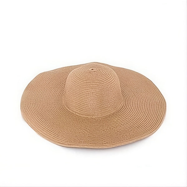 cafe - Chapeau Paille Pliant à Bord Large - Couleurs Lagon