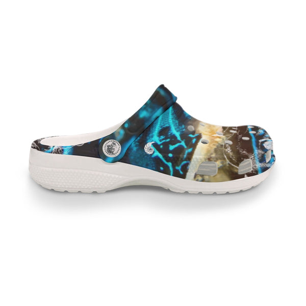 Sabots Crocs Homme Bénitier Bleu | Chaussures Plage EVA Légères | Couleurs Lagon — chaussure droite