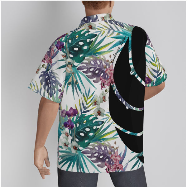 Chemise Hawaïenne Hommes Grandes Tailles Floral Palmier Coton - Couleurs Lagon