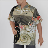 Couleurs Lagon - Chemise Hawaïenne Hommes Grandes Tailles Sable et Coquillages Coton