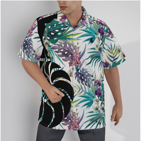 Chemise Hawaïenne Hommes Grandes Tailles Floral Palmier Coton - Couleurs Lagon