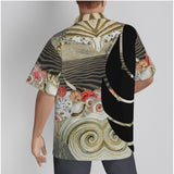Couleurs Lagon - Chemise Hawaïenne Hommes Grandes Tailles Sable et Coquillages Coton