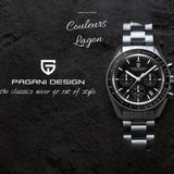 Montre Luxe Chronographe Analogique à Quartz SPEEDMASTER MoonWatch - Couleurs Lagon