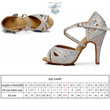 Chaussure Danse Latine Femme Talon Haut bride cheville - Couleurs Lagon