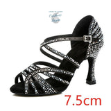 Chaussure Danse Latine Rouge et Noir 7.5-9 - Couleurs Lagon