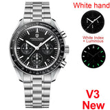 Montre Luxe Chronographe Analogique à Quartz SPEEDMASTER MoonWatch - Couleurs Lagon