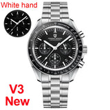 Montre Luxe Chronographe Analogique à Quartz SPEEDMASTER MoonWatch - Couleurs Lagon