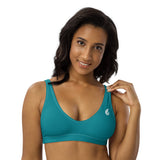 Haut de maillot de bain éco-responsable rembourré Couleurs Lagon BLUE