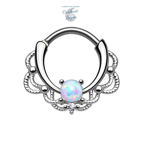 Anneau de nez boucle d'oreille Piercing Opal - Couleurs Lagon