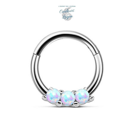 Anneau de nez boucle d'oreille Piercing Opal - Couleurs Lagon